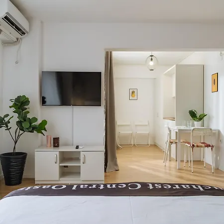 Апартаменты New Building -- Downtown Tineretului Oasis -- Self Check-in --1min Metro Station Бухарест